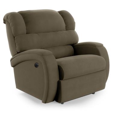 Imagem de Poltrona do Papai Reclinável Napoli Power Elétrica Massagem Veludo Capuccino FH1 - D'Rossi