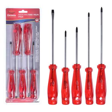 Imagem de Chave Fenda/Philips Jogo 5 Peças Corneta