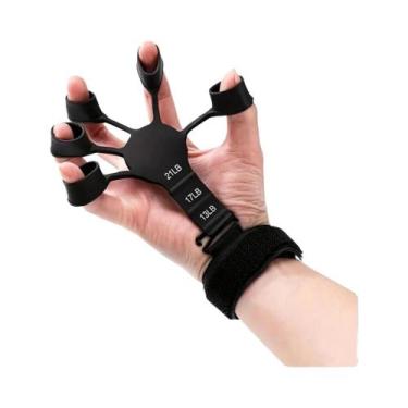 Imagem de Aparelho De Treinamento De Força Para Mãos Com 5 Dedos Em Silicone, Fe
