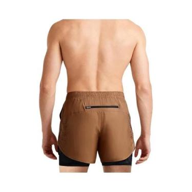 Imagem de Shorts De Treino Masculinos 2 Em 1 De Secagem Rápida Para Corrida E Mu