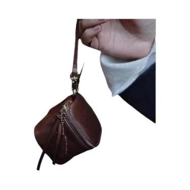 Imagem de Bolsa De Chaves Retro De Grande Capacidade Com Textura De Couro, Bolsa