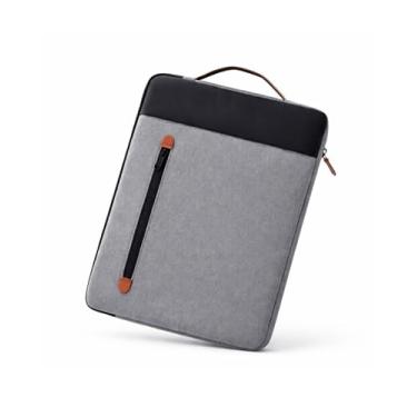 Imagem de Pasta Maleta Capa Bolsa Case para Notebook 13” e 14” – Slim e Portátil, Bolso Externo, Tecido Repelente à Água, Algodão, Anti-Choque, Transporte Com Segurança, Trabalho e Faculdade