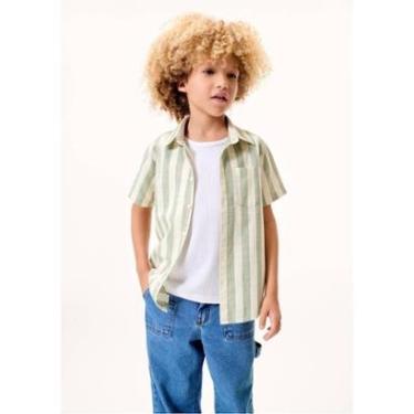 Imagem de Camisa Infantil Menino Fio Tinto Listrada-Masculino