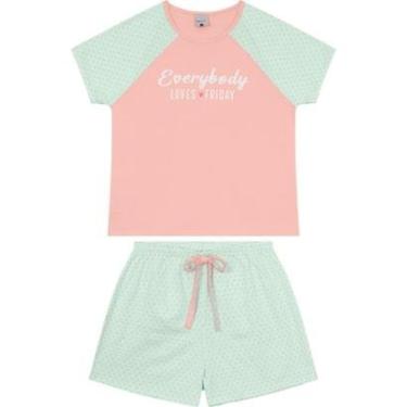 Imagem de Pijama Manga Curta Feminino Malha Malwee Ref. 120747-Feminino