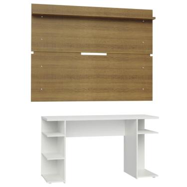 Imagem de Mesa Gamer e Painel para TV até 65' Branco Madesa