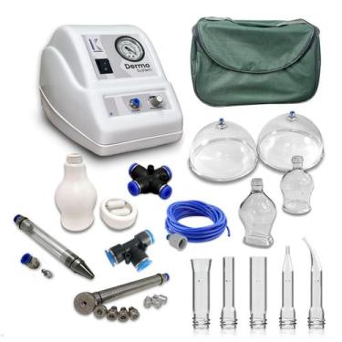 Imagem de Kit Vacuoterapia Facial+Corporal Dermo System - Lunetas Ventosas Pump 