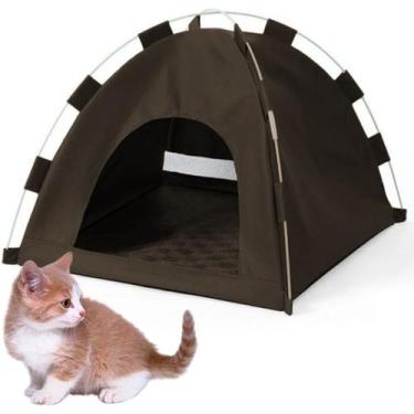 Imagem de Tenda Casinha Caminha Gato Cachorro Pet Coelho Animais Cama Dobravel P