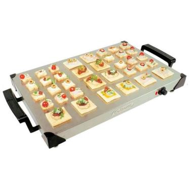 Imagem de Bandeja Térmica Inox Com Alças Bivolt 127V/220V Cotherm