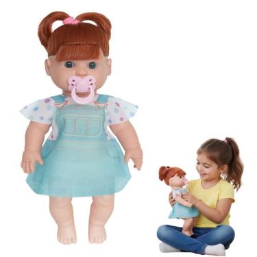 Imagem de Boneca Coleçao Danadinhas Ruiva Chupeta Menina Brinquedo - Milk Brinqu