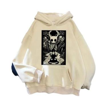 Imagem de Hoodies Masculinos Hollow Knight Ulzzang Grunge Y2k Estilo Estético, P