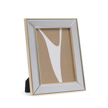 Imagem de Porta Retrato Espelhado Com Moldura Dourada 15x20 - Mart