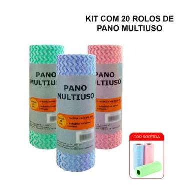 Imagem de Kit Com 20 Rolos De Panos Em Microfibra Multiuso 20x40cm - Casa Ambien