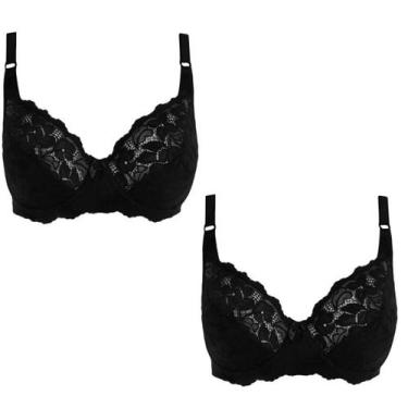 Imagem de Sutiã Dilady S/bojo E C/aro Ref. 139200-kit C/2, Preto, 46