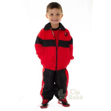Imagem de Agasalho Flamengo Infantil Conjunto Microfibra Oficial