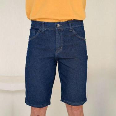 Imagem de Bermuda Masculina Tradicional Com Jeans Azul Rústico - Ss Jeans, 46, A