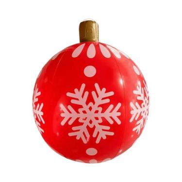 Imagem de Balão Inflável De Natal Em PVC LED De 24 Polegadas, Decorações Exterio