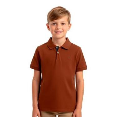 Imagem de Camiseta Polo Infantil Ogochi Essencial Slim 10/18-Masculino
