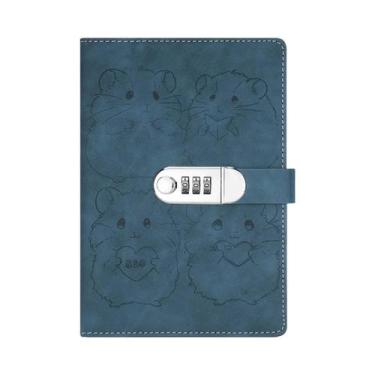 Imagem de Diário Criativo A5 Com Senha Para Meninas, Caderno Grosso Para Estudan