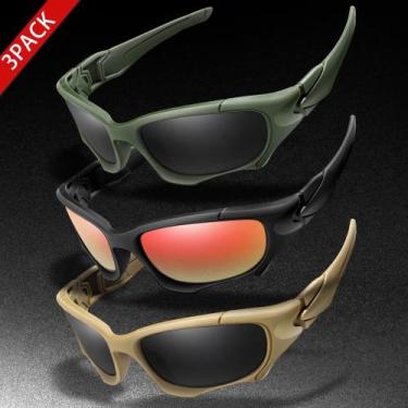 Imagem de Óculos De Sol Polarizados UV400 Clássicos Camuflados 3 Pares Para Home