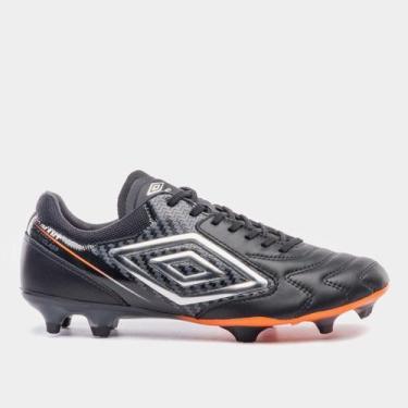 Imagem de Chuteira Campo Umbro Adamant Master Class Pro Unissex, Preto, Prata, 4