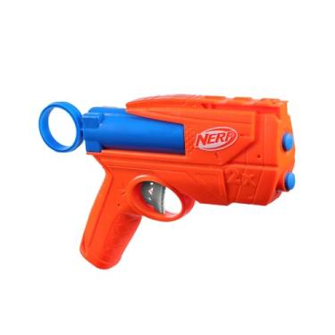 Imagem de Nerf N Series Ward, Lançador em plástico azul e laranja com 12 dardos Nerf N1 (compatív...
