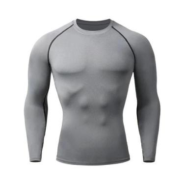 Imagem de Camisas De Compressão Masculinas De Secagem Rápida Rashguard Para Acad