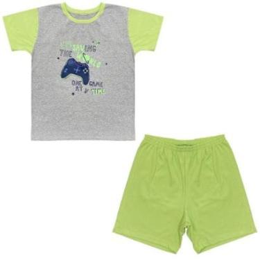 Imagem de Pijama Juvenil Look Jeans Game Curto Masculino-Masculino