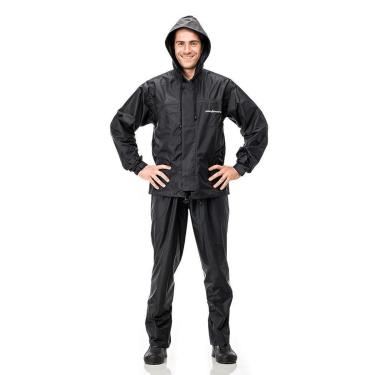 Imagem de Capa De Chuva Motoqueiro Nylon Pantaneiro Com Capuz-Masculino