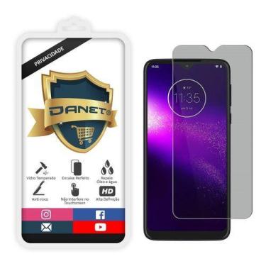 Imagem de Película De Vidro Anti Curioso Spy Moto G8 Play E One Macro Proteção A