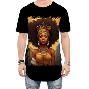 Imagem de Camiseta Longline Rainha Africana Queen Afric 9, G