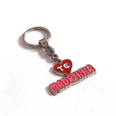 Imagem de Chaveiro Metal Lembrancinha Presente Te Amo Madrinha - Lojão Impérioma