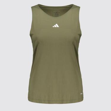 Imagem de Regata Adidas Treino Basica Feminina Verde, P