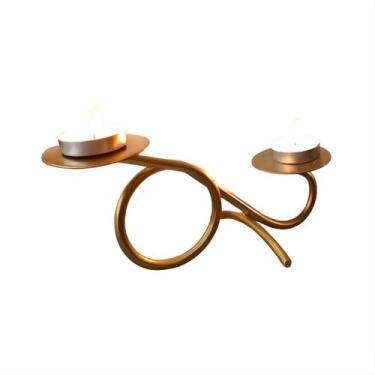 Imagem de Porta Velas Castiçal Pequeno Em Ferro - Empório Artes