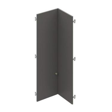 Imagem de Conjunto de Portas para Guarda Roupa Módulo Canto Reto 119,5cm Frame C