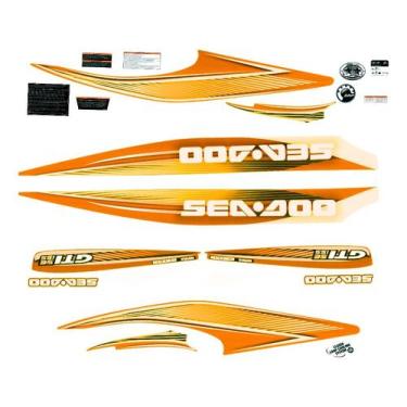 Imagem de Kit Adesivo compatível Seadoo GTI 155 2009 Laranja - SPTS