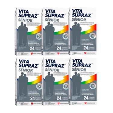 Imagem de Kit 6 Suplemento Vita Supraz Sênior 60 Comp - União Química