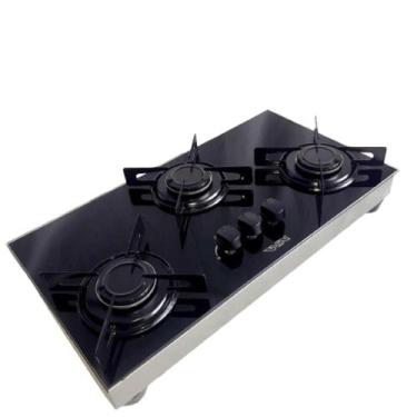 Imagem de Cooktop WIN 3 Bocas de Sobrepor Preto Acend. Manual
