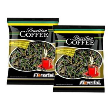 Imagem de Kit 2 Bala Dura Sabor Café Brazilian Coffee 500G