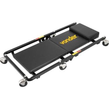 Imagem de Carrinho Esteira para Mecânico 91x42,5x10cm Até 100 KG Dobrável Vonder