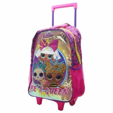 Imagem de Mochila Infantil  Menina Boneca Lol  Rodinha Costas 3D - LUXCEL
