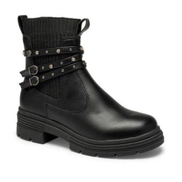 Imagem de Bota Coturno Pink Cats V5031 Infantil Feminino, Preto, 31