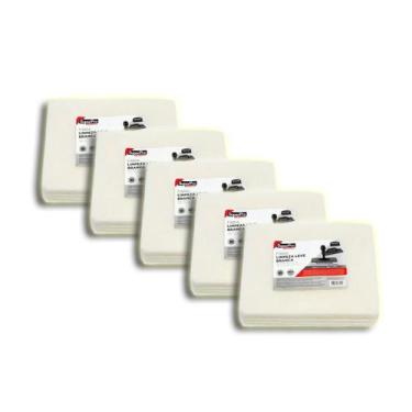 Imagem de Esponja Fibra Branca Limpeza Kit 5 - BETTANIN