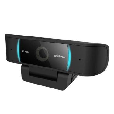 Imagem de Webcam Intelbras Full HD, USB, 2x Microfones Bilaterais, Fecho de Priv