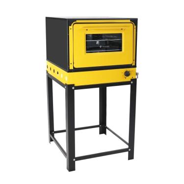 Imagem de Forno Industrial Metalúrgica Venâncio Gás GLP Bravo Brfp Aço Carbono 103L com Pé Amarelo