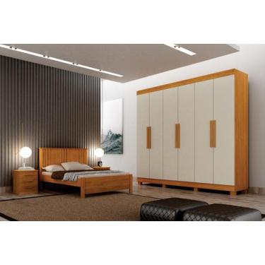 Imagem de Dormitorio Casal 4 Pçs 6 Portas Completo Aspen - Arbo Design