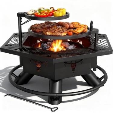 Imagem de Brasero BALI OUTDOORS 95 cm a lenha com grelha