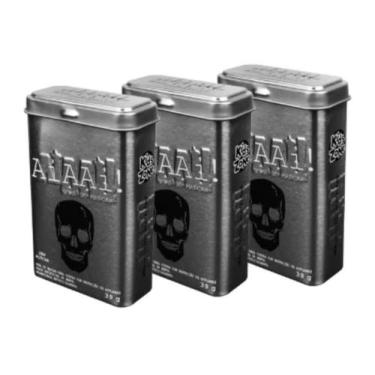 Imagem de Chiclete Aiaai Caveira Skull Sem Açúcar Lata 39g - 3 Unid - KIDS ZONE