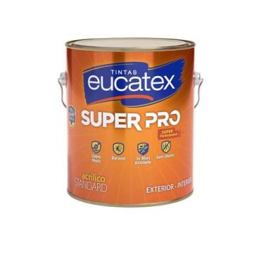 Imagem de Tinta Acrílica Eucatex Super Pró Fosco 3,6 Litros Várias Cores, Verde 