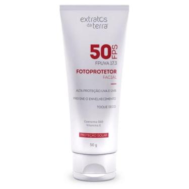 Imagem de Protetor Solar Facial FPS 50 Fotoprotetor Extratos 50g - Extratos da T
