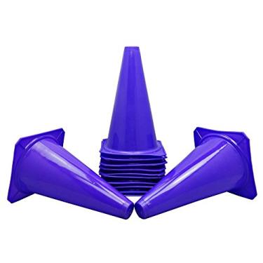 Imagem de BlueDot Trading Cones (pacote com 12), 22,86 cm (9 polegadas), roxo
